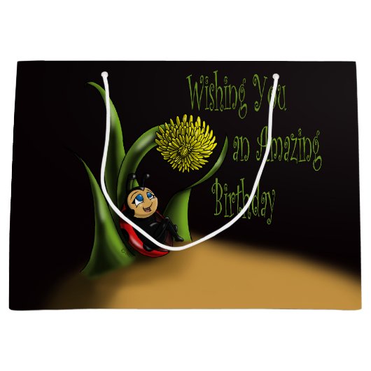 Ladybug Birthday Large Cadeautasje (Voorkant)