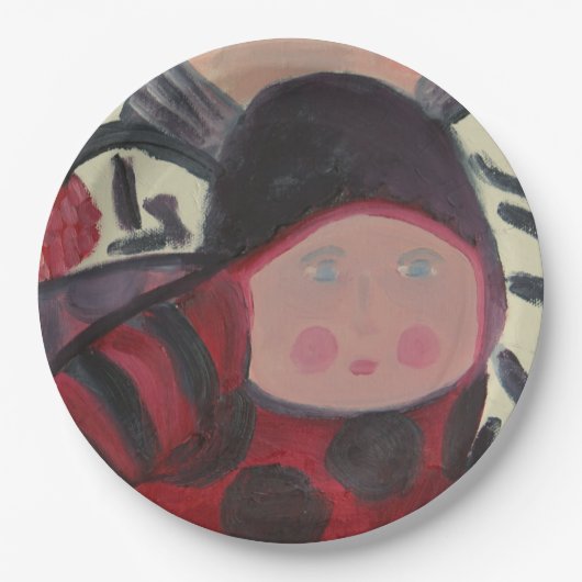 Ladybug Birthday Paper Borden Papieren Bordje (Voorkant)