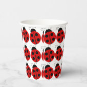 Ladybug Birthday Papieren Bekers (Rechts)