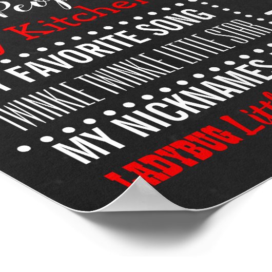 Ladybug Birthday Party chalkboard poster (Hoek)