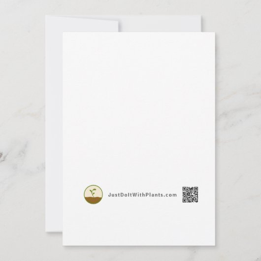 Ladybug Birthday Party Kaart (Achterkant)