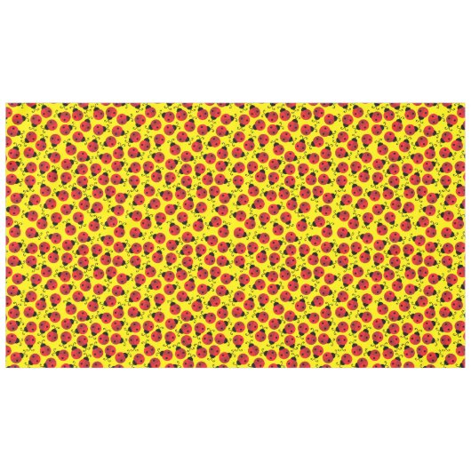 Ladybug Birthday Party Tafelkleed (Voorkant (Horizontaal))