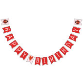 Ladybug Birthday Pennant Banner Bunting Flags (Alle)