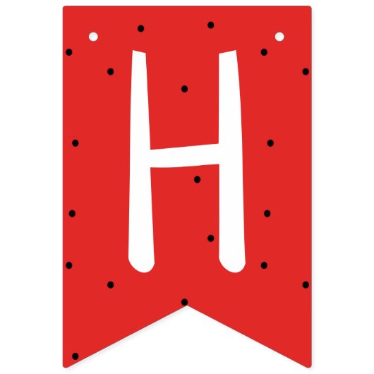 Ladybug Birthday Pennant Banner Bunting Flags (Tweede vlag)