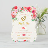 LadyBug Birthday Uitnodiging (Staand voorkant)