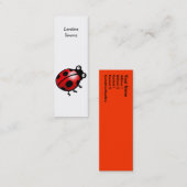 Ladybug-bladwijzer Mini Visitekaartje (Voorkant / Achterkant)