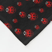Ladybug Blanket Cute Ladybird Fleece Blanket Deken (Hoek)