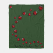 Ladybug Blanket Ladybug Custom Ladybird Blankets Fleece Deken (Voorkant)