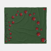 Ladybug Blanket Ladybug Custom Ladybird Blankets Fleece Deken (Voorkant (Horizontaal))