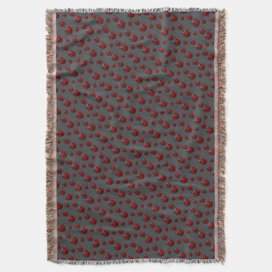 Ladybug Blanket Ladybug/Ladybird Throw Blankets Bl Deken (Voorkant Verticaal)