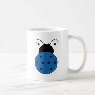 Ladybug blauw koffiemok