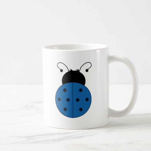 Ladybug blauw koffiemok (Rechts)