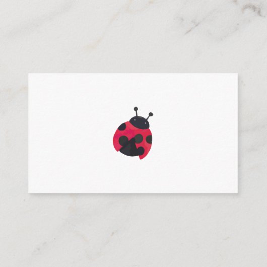 Ladybug Books for Baby Enclosure Card Informatiekaartje (Achterkant)