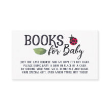 Ladybug Books for Baby Enclosure Card
