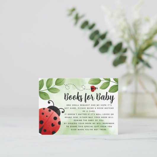 Ladybug Books for Baby Enclosure Card Insert Informatiekaartje (Staand voorkant)