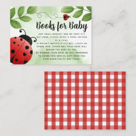 Ladybug Books for Baby Enclosure Card Insert Informatiekaartje