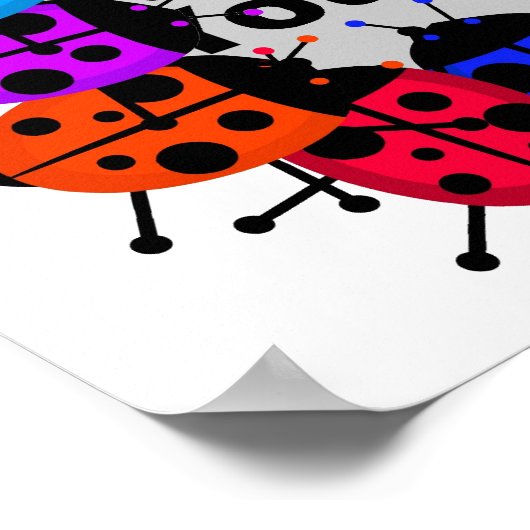 Ladybug Border Poster (Hoek)