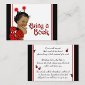 Ladybug Breng een boek Kaarten Afro-Amerikaans mei (Voorkant / Achterkant)