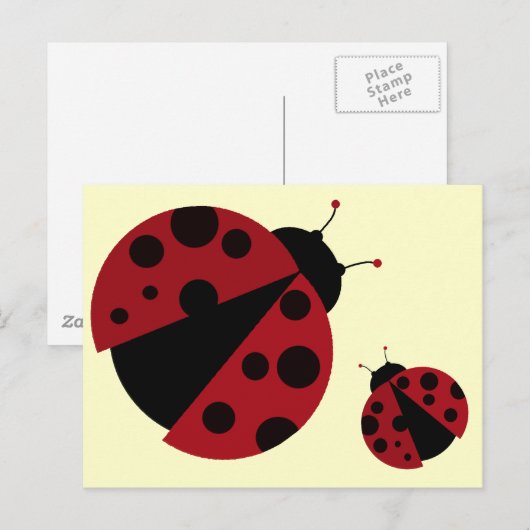 Ladybug Briefkaart (Voorkant / Achterkant)