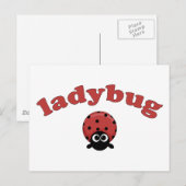 Ladybug Briefkaart (Voorkant / Achterkant)