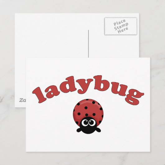 Ladybug Briefkaart (Voorkant / Achterkant)