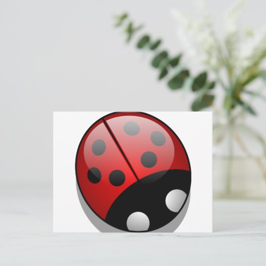 Ladybug Briefkaart (Staand voorkant)