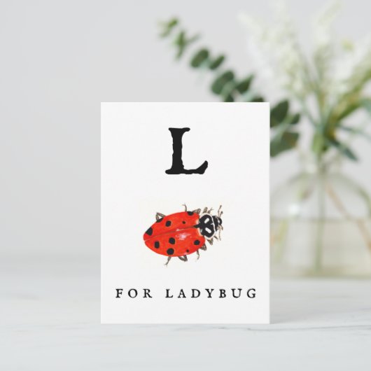 Ladybug Briefkaart (Staand voorkant)