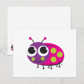 Ladybug-Briefkaart Briefkaart (Voorkant / Achterkant)