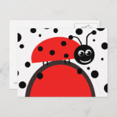 Ladybug-Briefkaart Briefkaart (Voorkant / Achterkant)