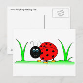 Ladybug-Briefkaart Briefkaart (Voorkant / Achterkant)