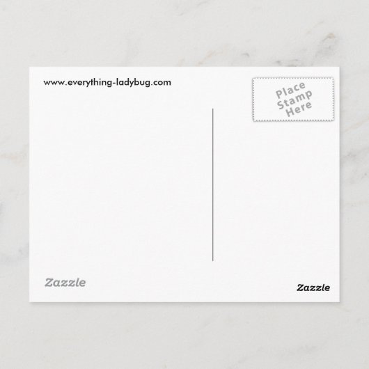 Ladybug-Briefkaart Briefkaart (Achterkant)