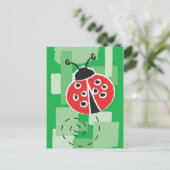 LadyBug-Briefkaart Briefkaart (Staand voorkant)