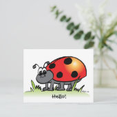 Ladybug-Briefkaart Briefkaart (Staand voorkant)