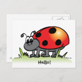 Ladybug-Briefkaart Briefkaart (Voorkant / Achterkant)