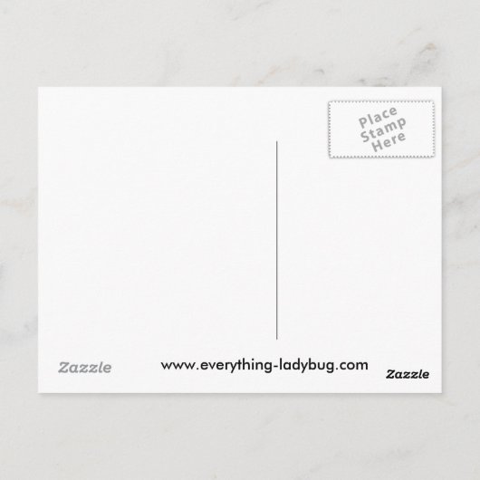 Ladybug-Briefkaart Briefkaart (Achterkant)