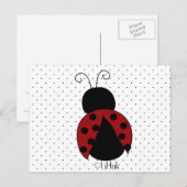 Ladybug-Briefkaart Briefkaart (Voorkant / Achterkant)