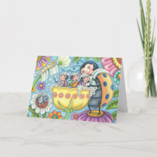 Ladybug Bubblebat LADYBUG FAMILIE WENSKAART Kaart