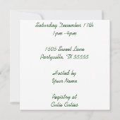 Ladybug Bug-gy Invitation Kaart (Achterkant)