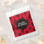 Ladybug Bug Insecte Geometrical Birthday Party Red Bedankzakje (Geknipt)