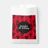 Ladybug Bug Insecte Geometrical Birthday Party Red Bedankzakje (Voorkant)
