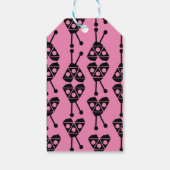 Ladybug Bug Insecte Geometrical Birthday Party Roz Cadeaulabel (Achterkant)