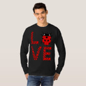 Ladybug Bug Love Cute Ladybug Insect Entomology Bu T-shirt (Voorkant volledig)
