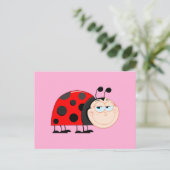 Ladybug Bugs Funny Insect Cute Smile Briefkaart (Staand voorkant)