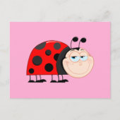 Ladybug Bugs Funny Insect Cute Smile Briefkaart (Voorkant)