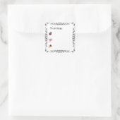 Ladybug Bullet Journal of Planner Square Sticker (Tas)