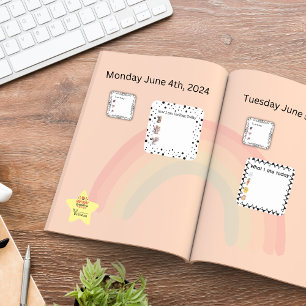 Ladybug Bullet Journal of Planner Square Sticker