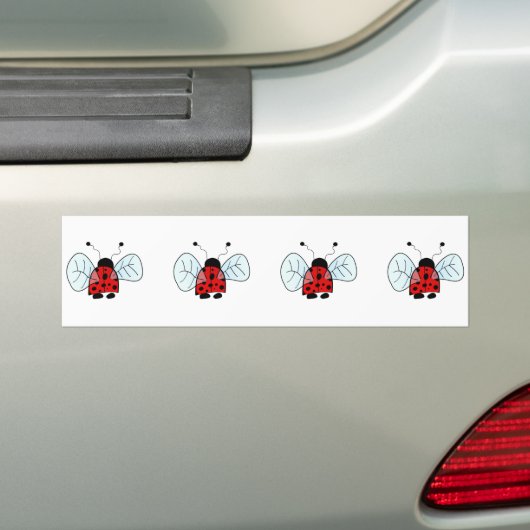 Ladybug Bumpersticker (Op auto)