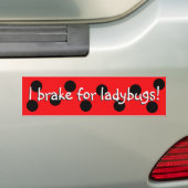 Ladybug-Bumpersticker Bumpersticker (Op auto)