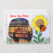 Ladybug Bus Save The Date (Voorkant)