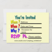 Ladybug Bus Save The Date (Achterkant)